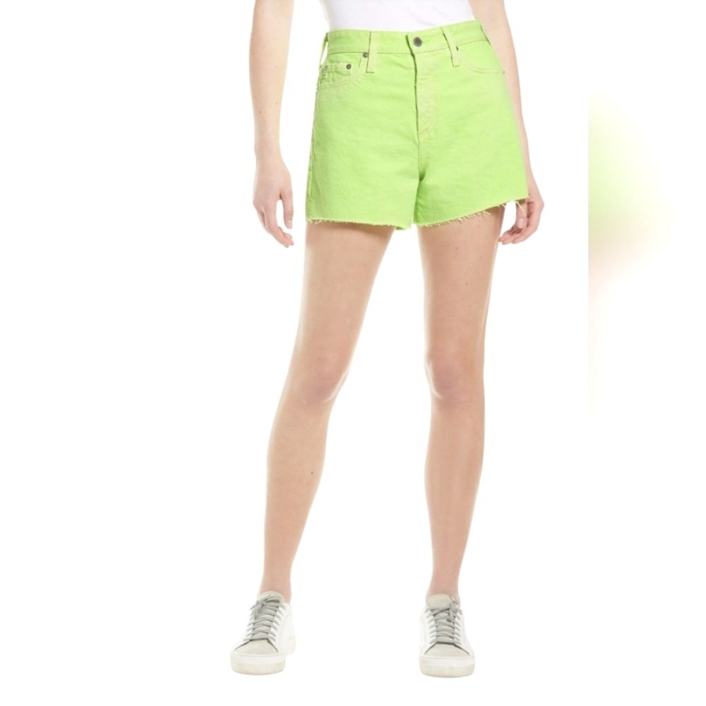 AG Alexxis Short Neon Lime Green Women's Shorts Cutoffs